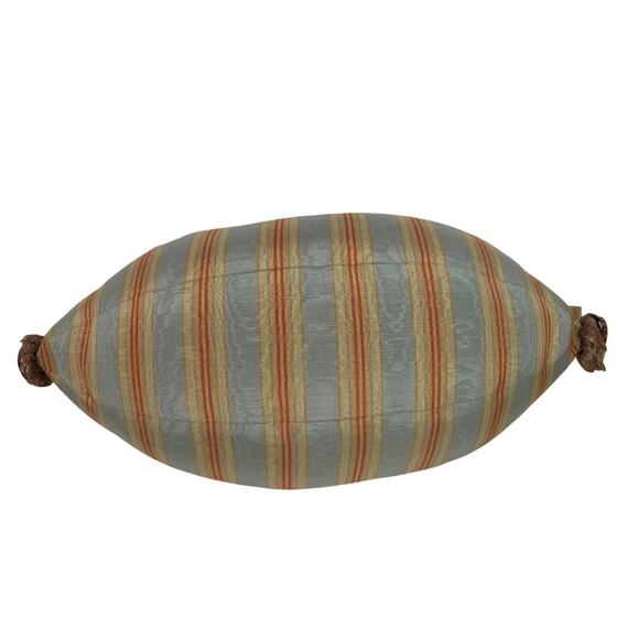 Rare Vintage Mackenzie Childs Bolster Homecoming Queen Football Cushion Pillow - Picture 5 of 13